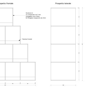 Progetto espositore in plexiglass per Cioccolato da 75 gr
